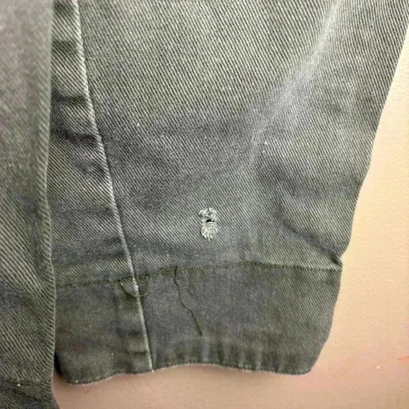 VTG Electric Kids 90s Kids Size 5 Overalls Army Green Combat Crew 100% Cotton - Picture 8 of 11